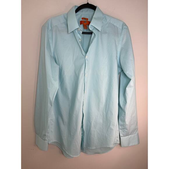Egara Extreme Slim Fit Dress Shirt, Turquoise 16 34/35 - Picture 1 of 8